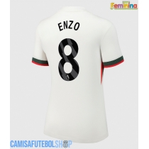 Camisa de time de futebol Chelsea Enzo Fernandez #8 Replicas 2º Equipamento Feminina 2025-26 Manga Curta